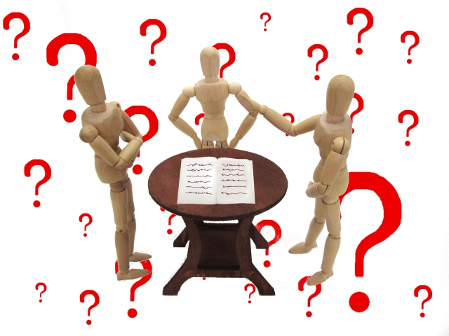 接客マニュアルの理解が進まず迷っている様子を表すイメージ